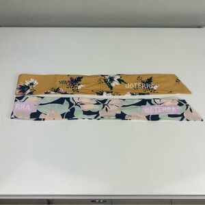 Doterra bundle of two floral print headband hair wraps